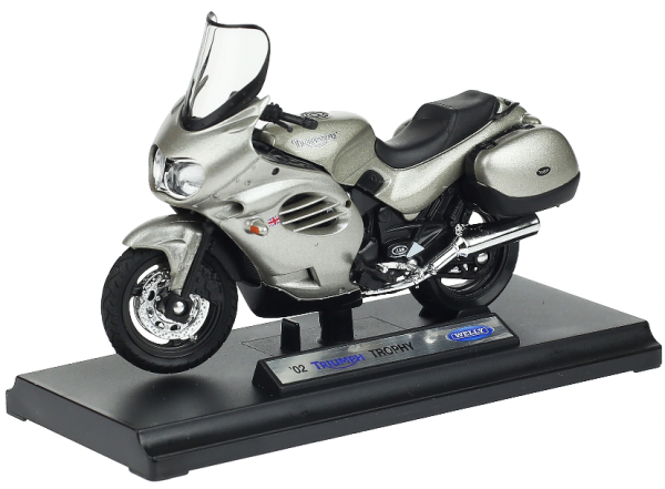 WELTR19660PWB - Motorbike TRIUMPH Trophy silver metal - 1