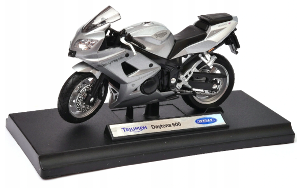 WELTR19660PWE - Motorcycle TRIUMPH Daytona 600 metallic gray - 1