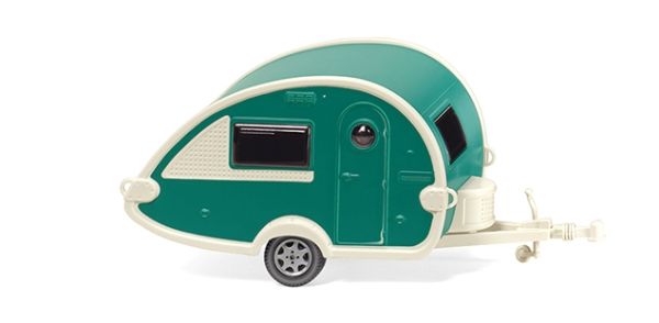 WIK009238 - Green and white pearl caravan - 1
