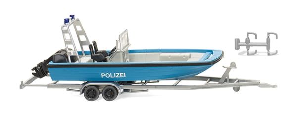 WIK009545 - Police boat MZB72 with trailer - 1