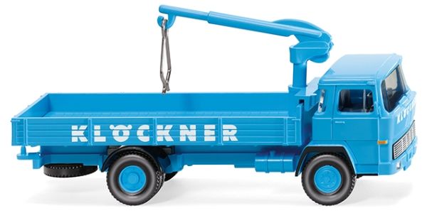 WIK042301 - MAGIRUS 100 D7 tray with crane KLÖCKNER - 1