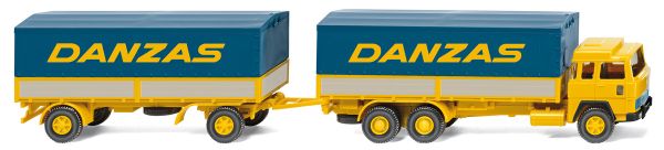 WIK047501 - MAGIRUS 235D 6x4 with platform trailer 2 axles Danzas - 1