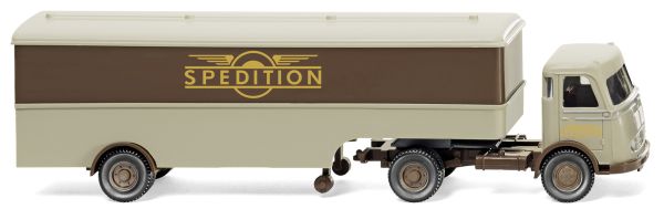 WIK051320 - MERCEDES Pullman 4x2 with box semi trailer 1 axle Spedition - 1