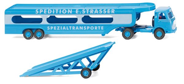 WIK058049 - MERCEDES Pullman 4x2 with semi car transporter 2 axles Spedition E.Strasser - 1