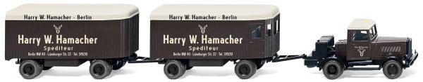 WIK085101 - HANOMAG 4x2 ST 100m with 2 furniture trailers - 1