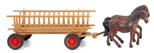 WIK089302 - Sided wagon with horses - 1