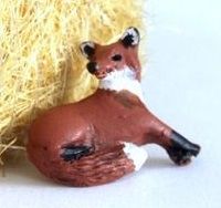 WMA20C - Fox in a supine position - In Miniature - 1