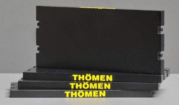 YCC604-4T - 4 Rolling plates - 11 x 5 cm - Black RAL 9005 THÖMEN - 1