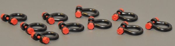 YCC636-3 - 10 Shackles - 200 Tons Black - In miniature - 1