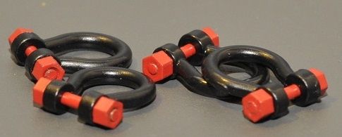 YCC637-3 - 4 shackles - 300 tons black - miniature - 1