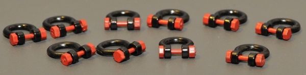 YCC639-3 - 10 Shackles - 150/200 Black Tons - In miniature - 1