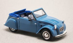 FRANS0018 - CITROEN 2CV Sarhy open cabriolet 1954 blue - Limited to 250 copies.