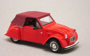 FRANS0019 - CITROEN 2CV Sarhy cabriolet closed 1954 red - Limited to 250 copies.