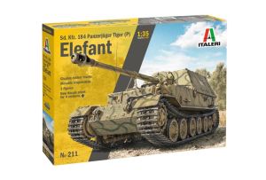 ITA0211 - Sd.Kfz. 184 Pz. Jager Elefant tank to assemble and paint