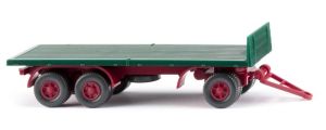 WIK044702 - Flatbed trailer - moss green