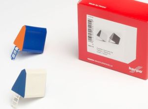 HER054119 - Roof tent for TRABANT and WARTBURG - 2 pieces orange and blue - 2 pieces blue and white