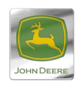MCWCF0890321 - Grey John Deere car emblem
