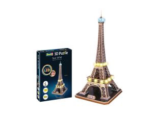 REV00150 - 3D Puzzle 84 Pieces The Eiffel Tower – Led Edition