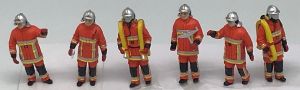 ALERTE0117 - 6 Firemen Urban fire Orange suit