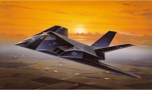ITA0189 - Build and paint F-117A Nighthawk fighter jet
