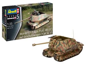 REV03292 - Char Marder I on FCM 36 base to be assembled and painted