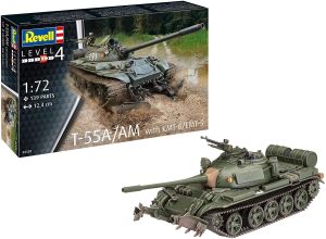 REV03328 - Tank T-55A/AM WITH KMT-6/EMT-5 to assemble and paint