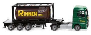 WIK053606 - MAN TGX Euro 6c 4x2 with container carrier and RINNEN tank container
