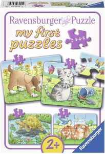 RAV069514 - My first puzzles - 4 puzzles 2,4,6 and 8 pieces - Pets