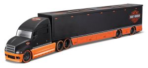 MST11516 - Truck 6x4 with trailer 2 Axles HARLEY DAVIDSON Black and Orange