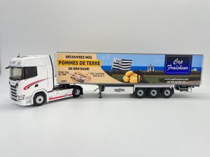 ELI117082 - SCANIA S500 4x2 with 3 Axles fridge trailer - Transport LEROUX
