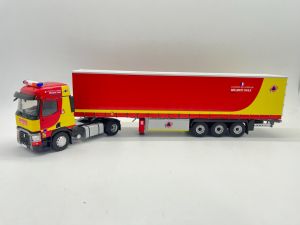 ELI118103 - RENAULT T460 4x2 with tarpaulin trailer 3 Axles - Civil security Fire brigade