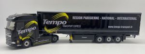 ELI118373 - DAF XG 4x2 with 3-axle tautliner trailer - Transport TEMPO