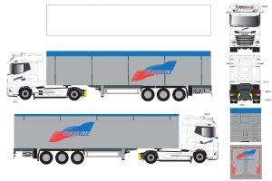 ELI118513 - DAF XG 4x2 with 3-axle walking floor trailer COQUELLE Transport