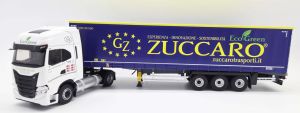 ELI118852 - IVECO S-WAY NP 4x2 avec remorque Bâchée 3 Essieux ZUCCARO TRANSPORTI BLU