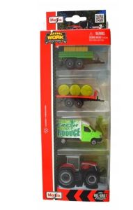 MST12563-B - MASSEY FERGUSON 8S.265 set with 2 trailers and a van