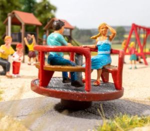 NOC13403 - Children's carousel with micro-movement - 5 x 5 x 5.4 cm