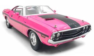 GREEN13699 - 1970 DODGE Challenger R/T HardTop 440 Pink with White Interior
