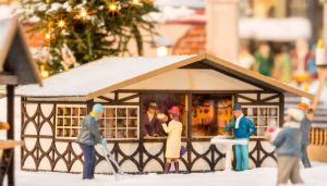 NOC14392 - Christmas market stall - 8 x 5 cm