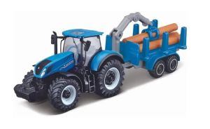 MST15590-B - NEW HOLLAND T7.185 HD with forestry trailer (blister pack)