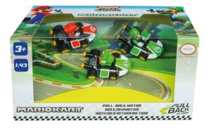 CARRERA15813010 - 3 MARIO KART friction-powered go-karts with drivers - Mario, Luigi and Yoshi