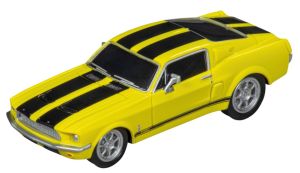 CARRERA15817085-D - Yellow and black 1967 Ford Mustang (friction-powered)