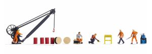 NOC16270 - Thematic Figurines - Rail depot - 5 workers with accessories
