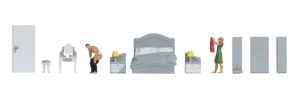 NOC16287 - Themed Figurine Set - Bedroom