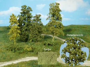 HEK1672 - 15 natural fibre trees and shrubs - dark green