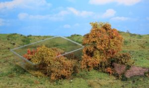 HEK1674 - 20 natural fibre bushes - autumnal