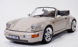 NOREV187140 - 1992 Porsche 911 Turbo Look Cabriolet, Zermatt Silver Metallic