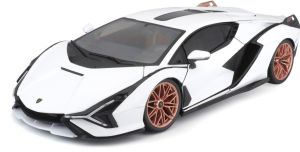 BUR11046W - LAMBORGHINI Sian Hybrid White and Black