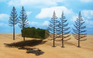HEK1970 - Spruce kit with flocking 18-22 cm - 10 pieces