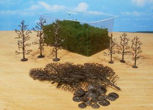 HEK1972 - Tree kit with flocking 6-12 cm - 15 pieces