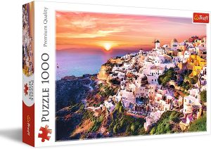 TRF10435 - Puzzle 1000 Pieces A sunset over Santorini